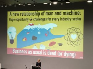 Slide mentioning 'man and machine'