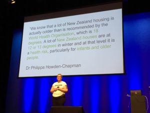 Hīria Te Rangi speaking on New Zealand housing problems